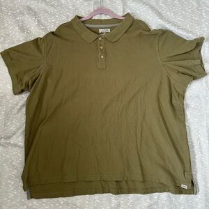 Duluth trading long Mens collared short sleeve polo 3X 3XL